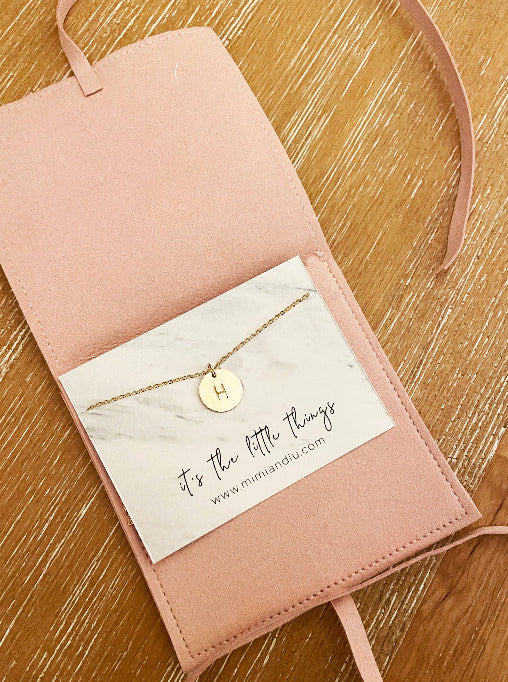 Single Disc Initial Necklace