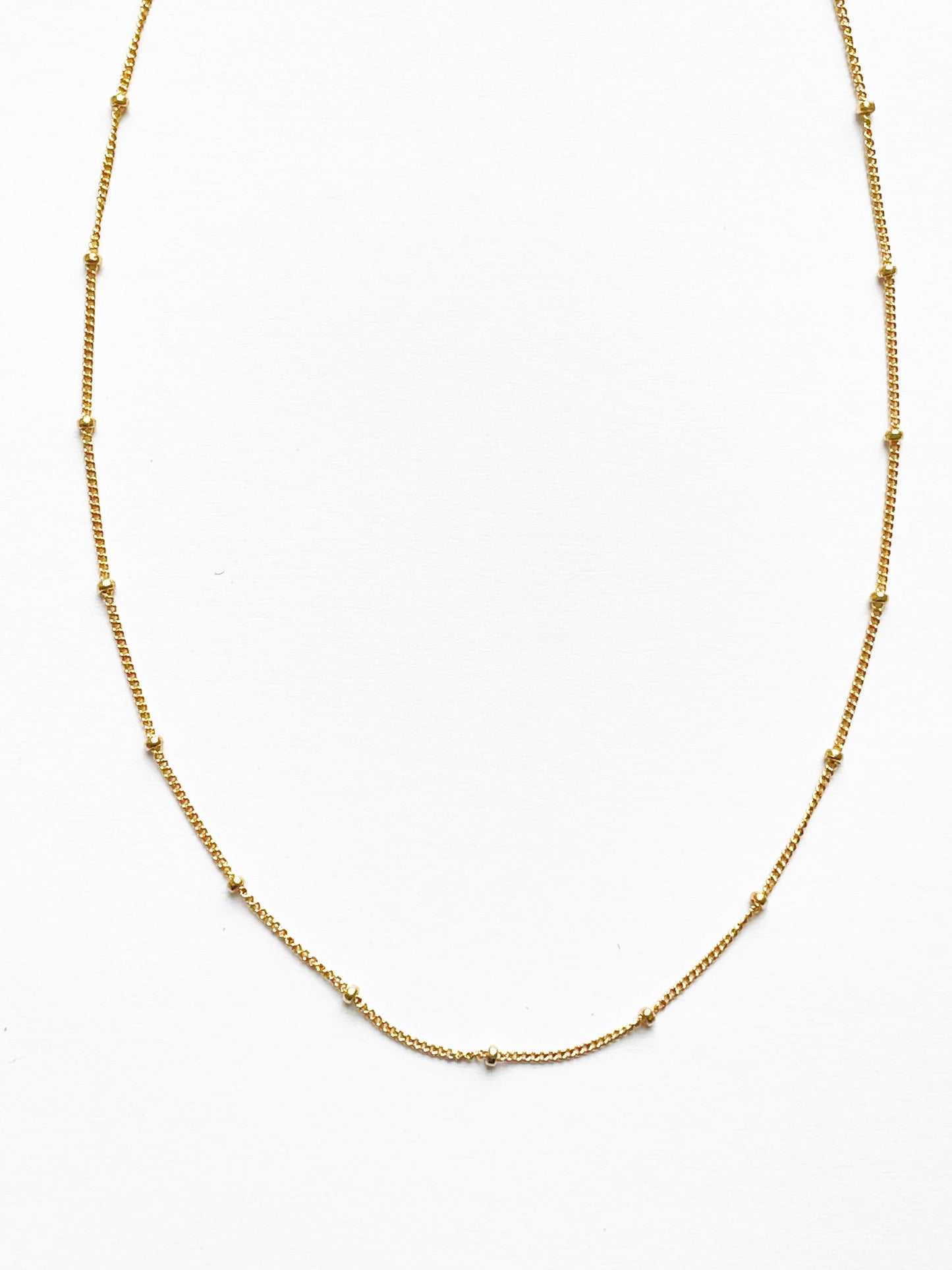 Two 14" sections of Gold-Filled Satellite Chain