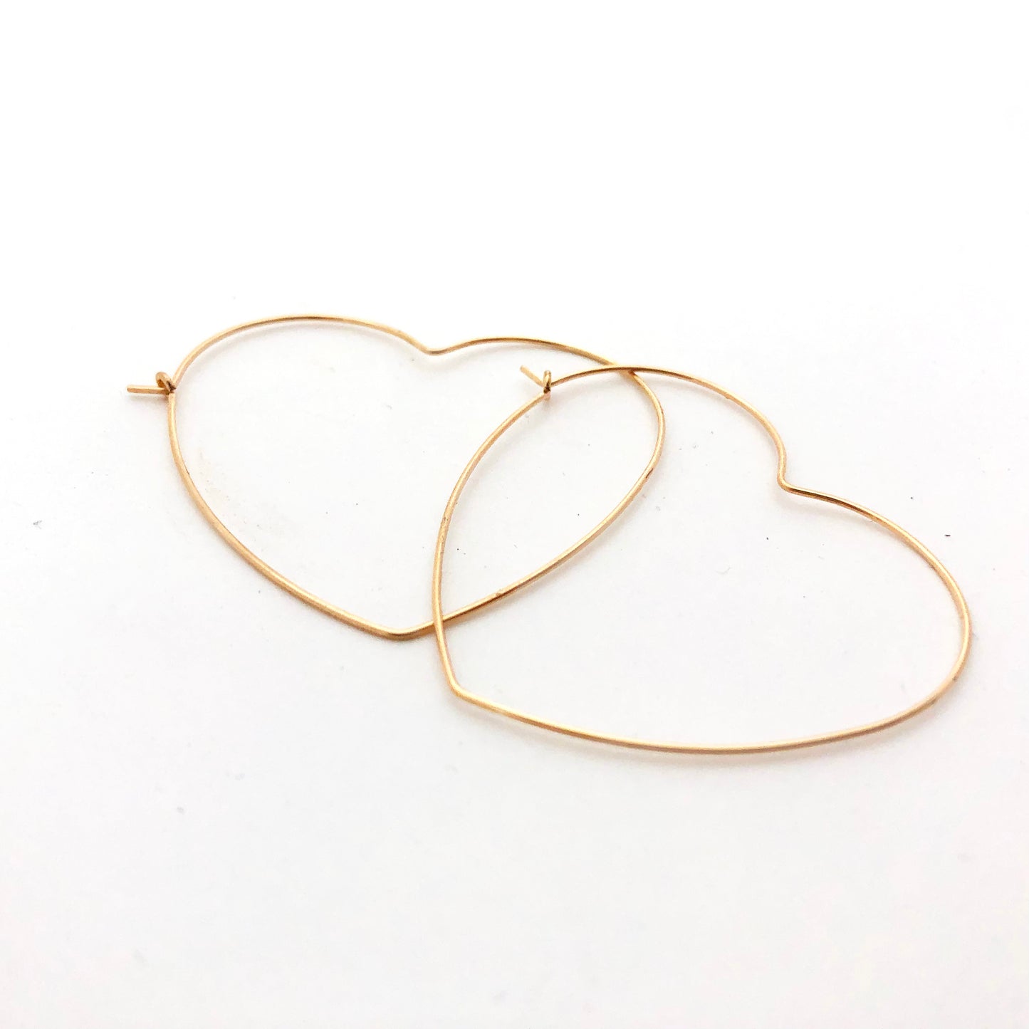 Heart Hoop Earrings
