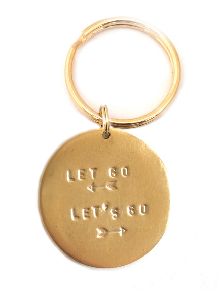 Jumbo "Let Go Let's Go" Key Rings