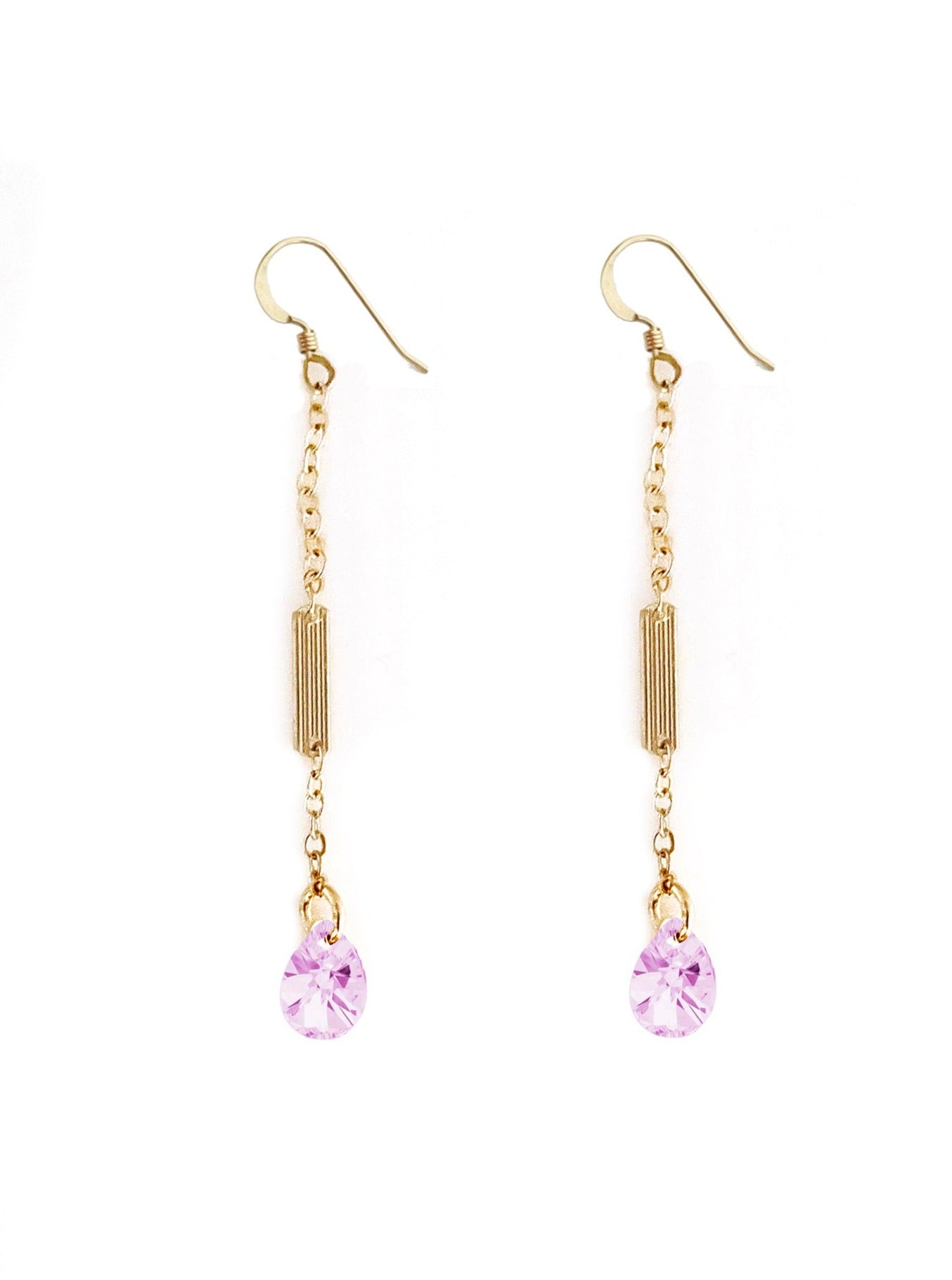 Rose Swarovski Meena Earrings