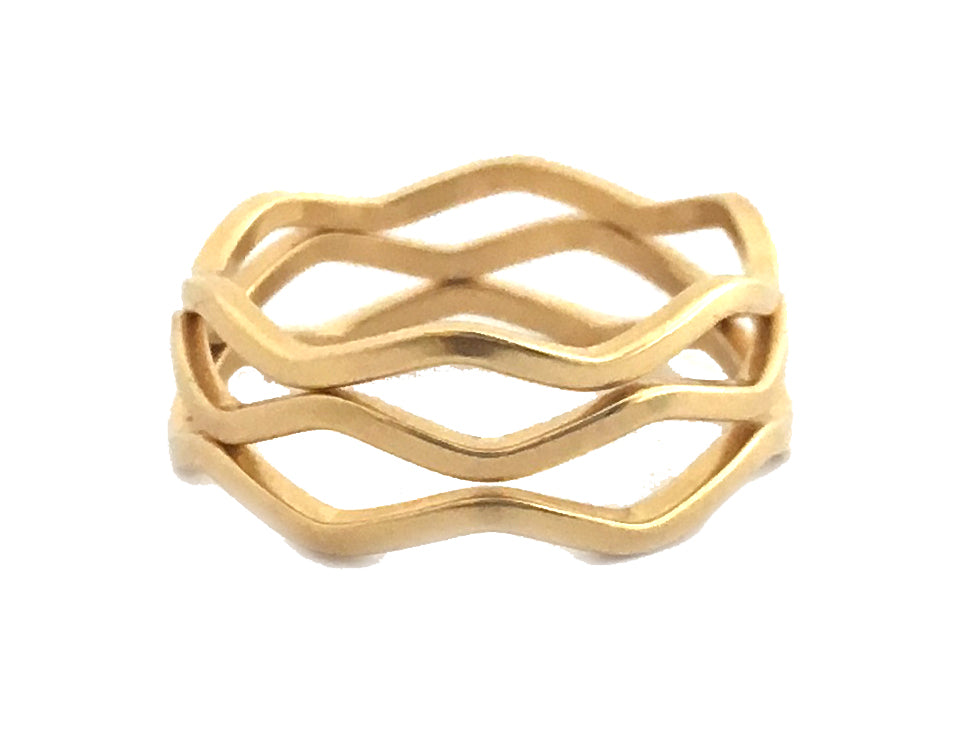 Gold Dipped Wave Ring