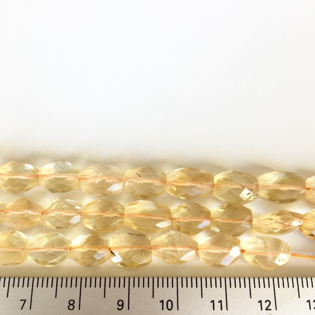 Faceted Citrine Nugget Beads Approx 6-10mm