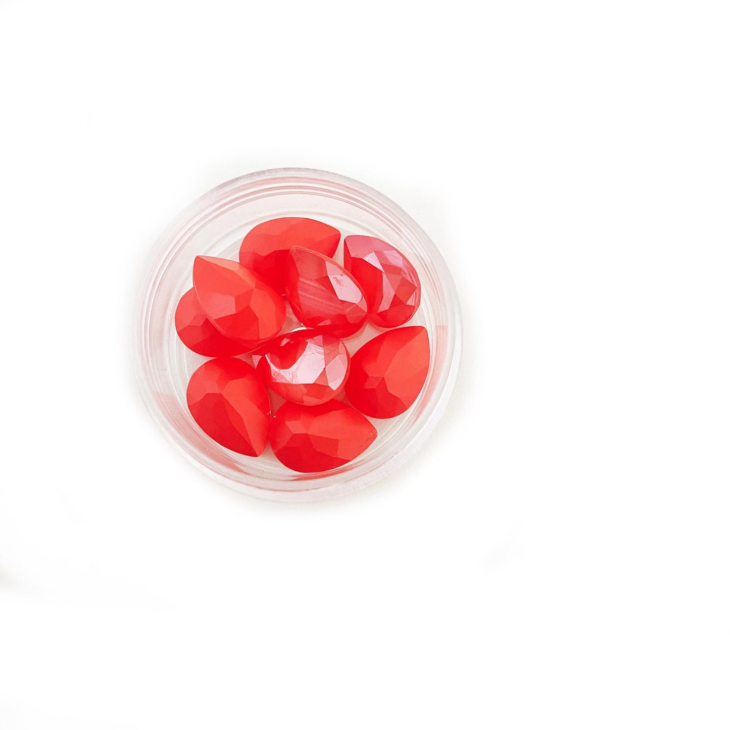 9 pieces 14mm Light Coral Fancy Swarovski Crystal 4320