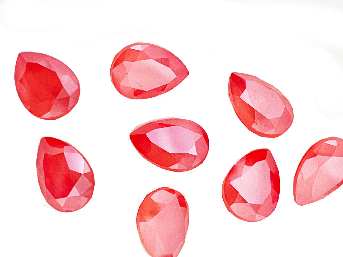 9 pieces 14mm Light Coral Fancy Swarovski Crystal 4320