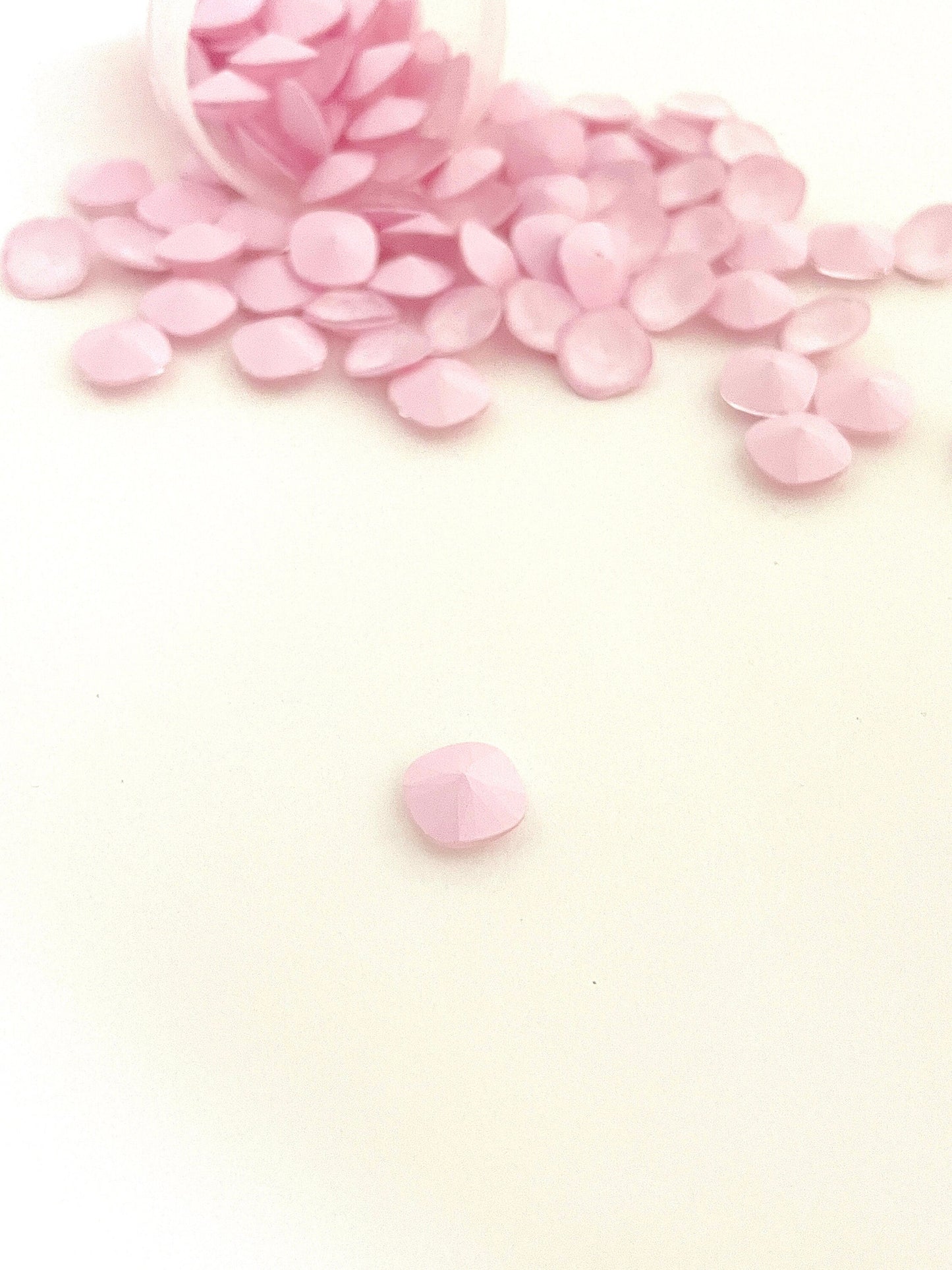 10 pieces 10mm Powder Rose Fancy Swarovski Crystal 4470