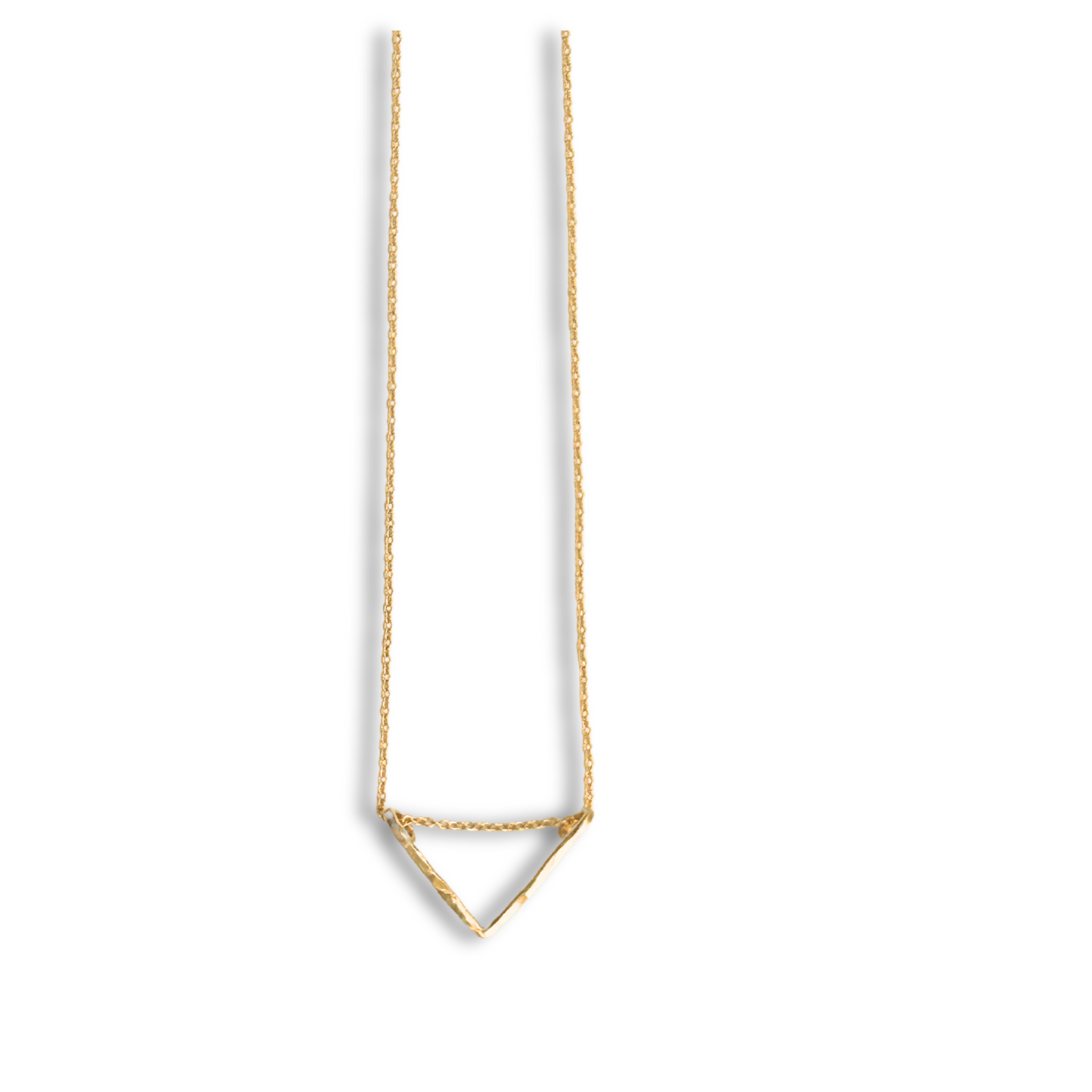 Micro Triangle Necklace in 14K Gold fill