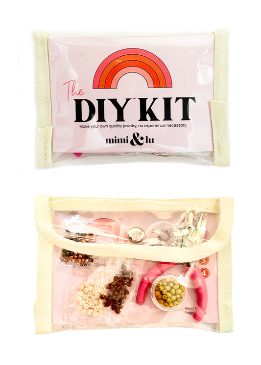 DIY Kit Beaded Hoops - Afternoon Sun