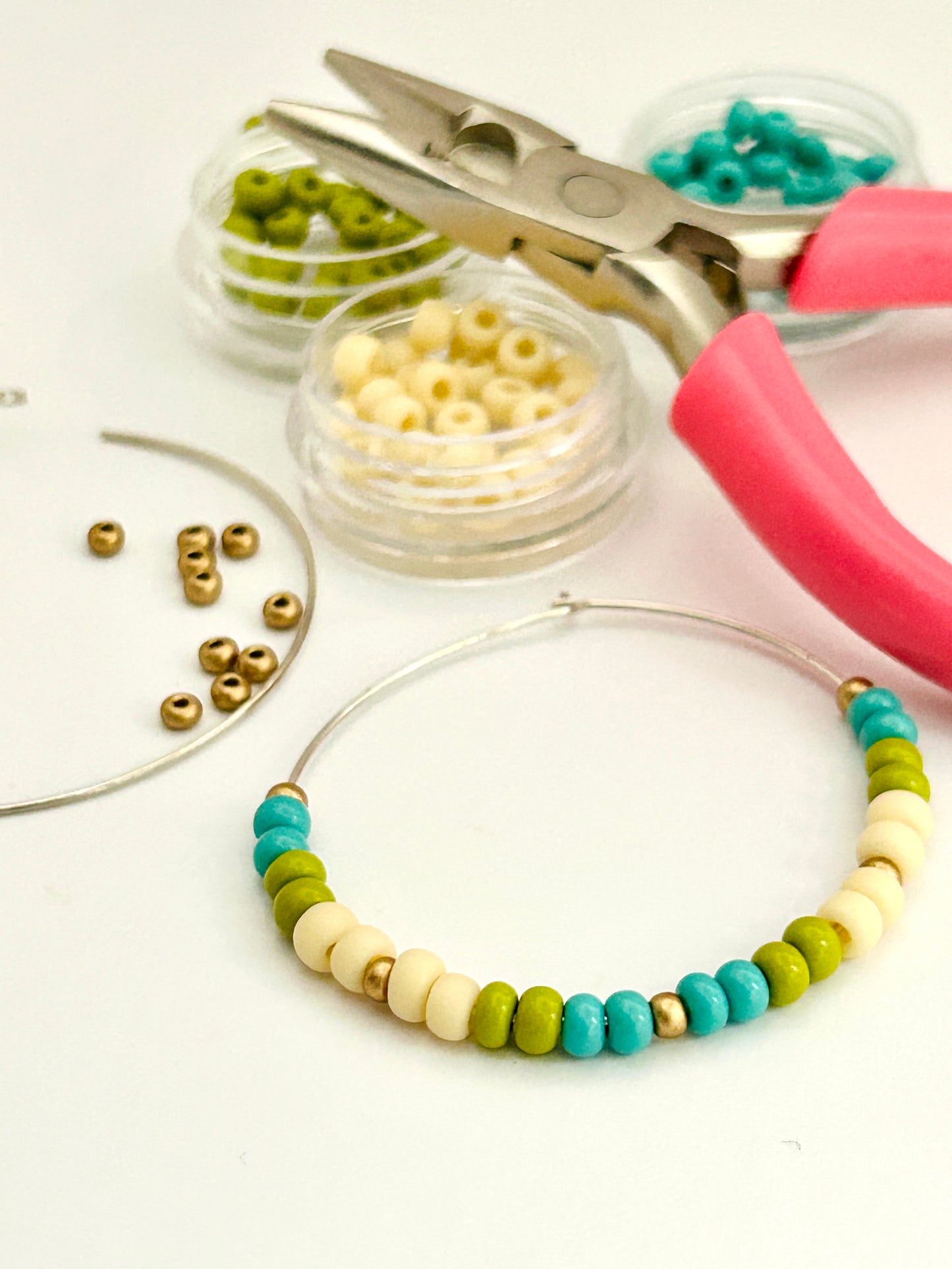 DIY Kit Beaded Hoops - Under the Sea