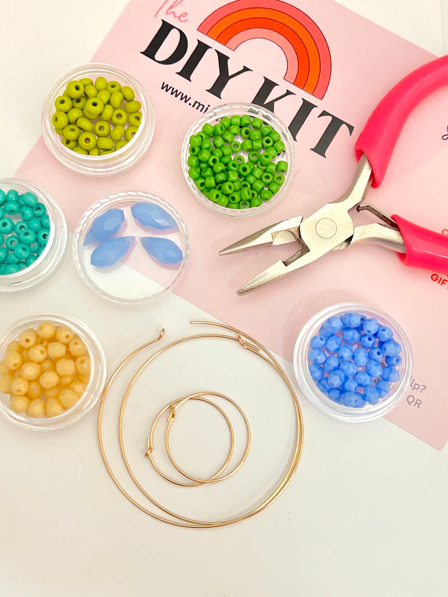 DIY Kit Beaded Hoops - Under the Sea