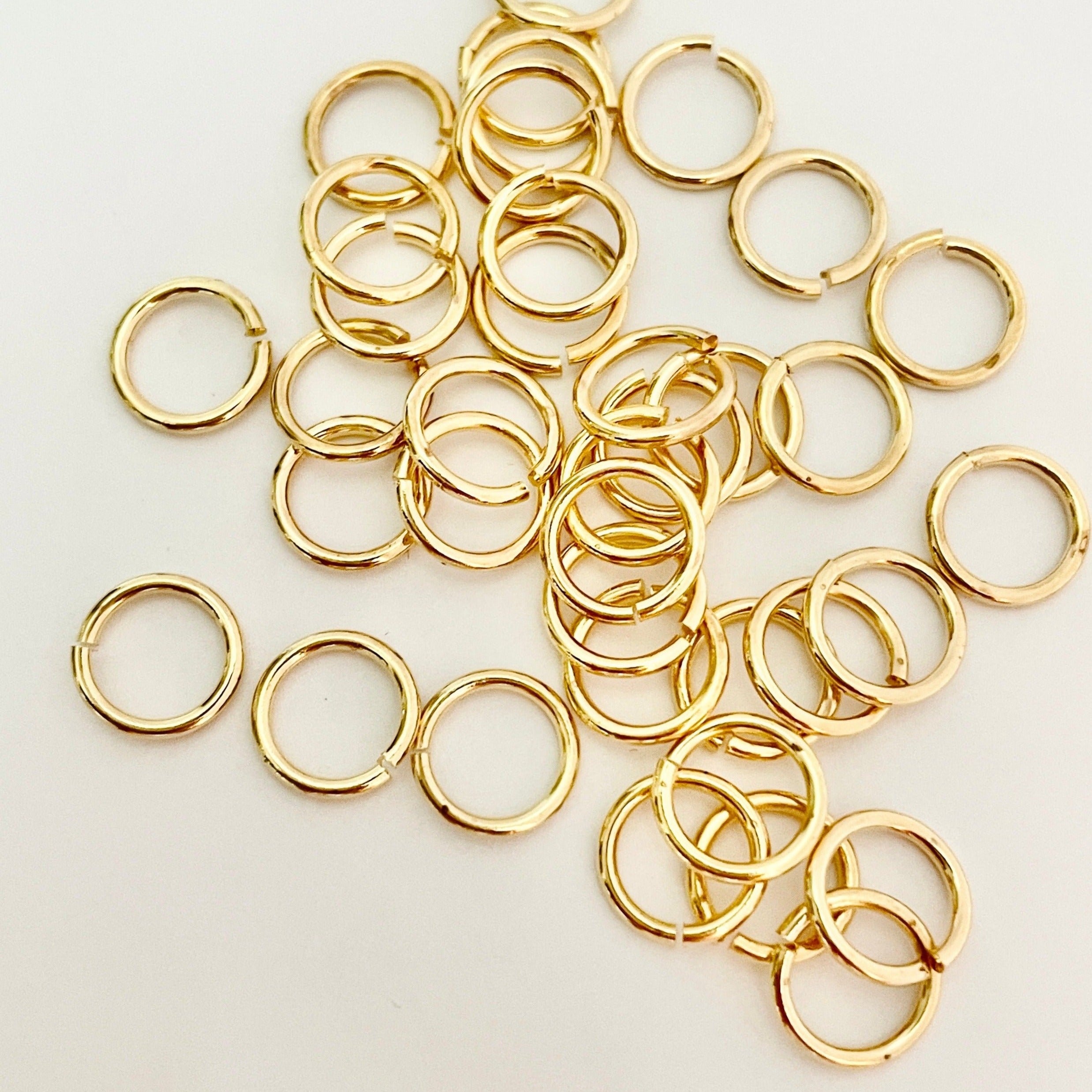 8mm gold outlet jump rings