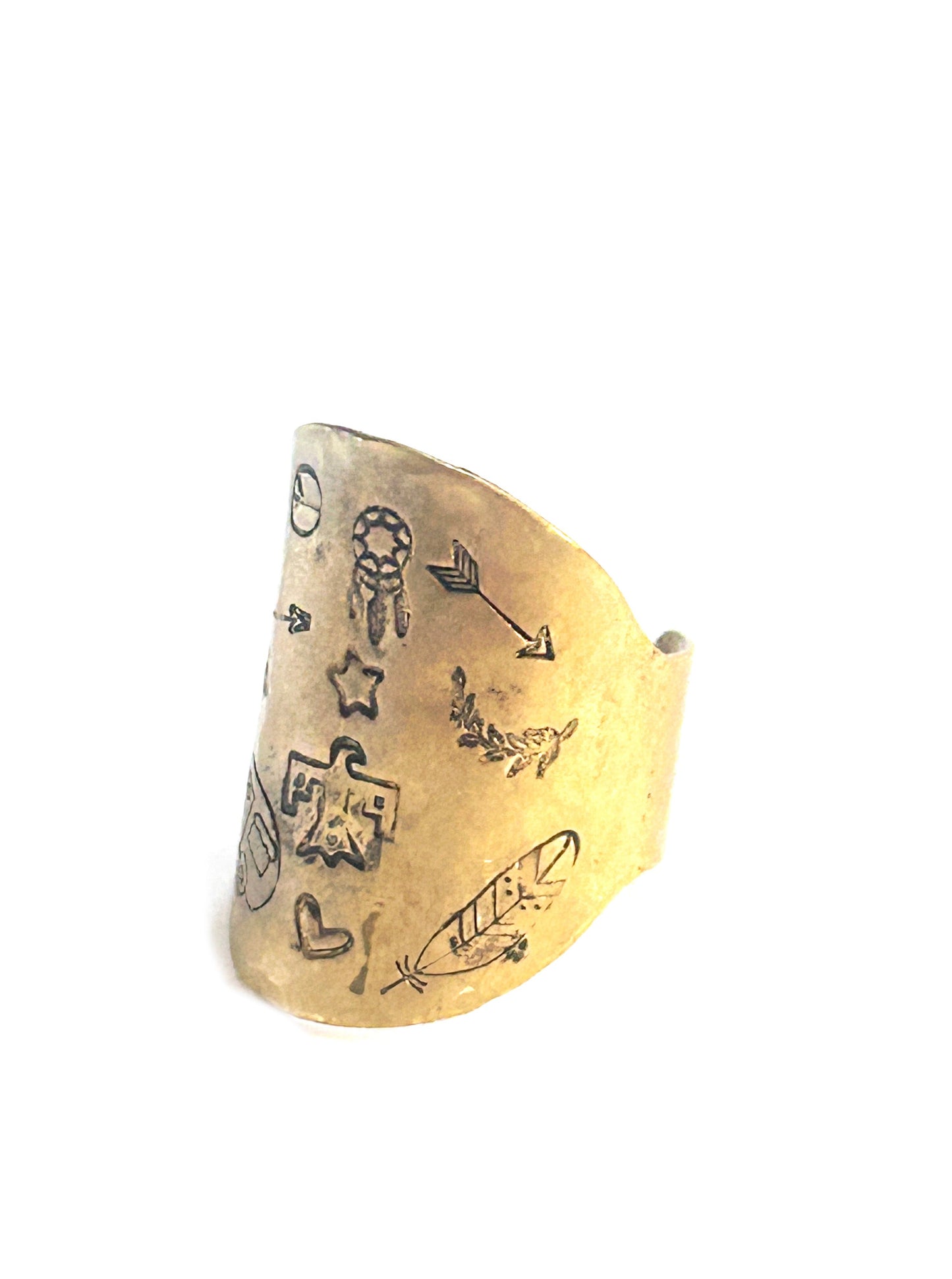 Storyteller Raw Brass Ring