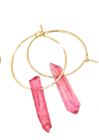 Threader Candy Color Hoop Earrings