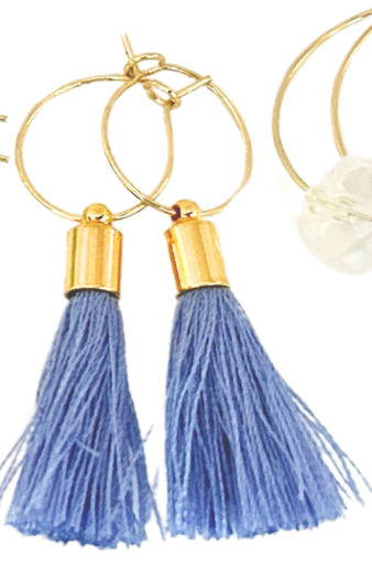 Threader Candy Color Hoop Earrings