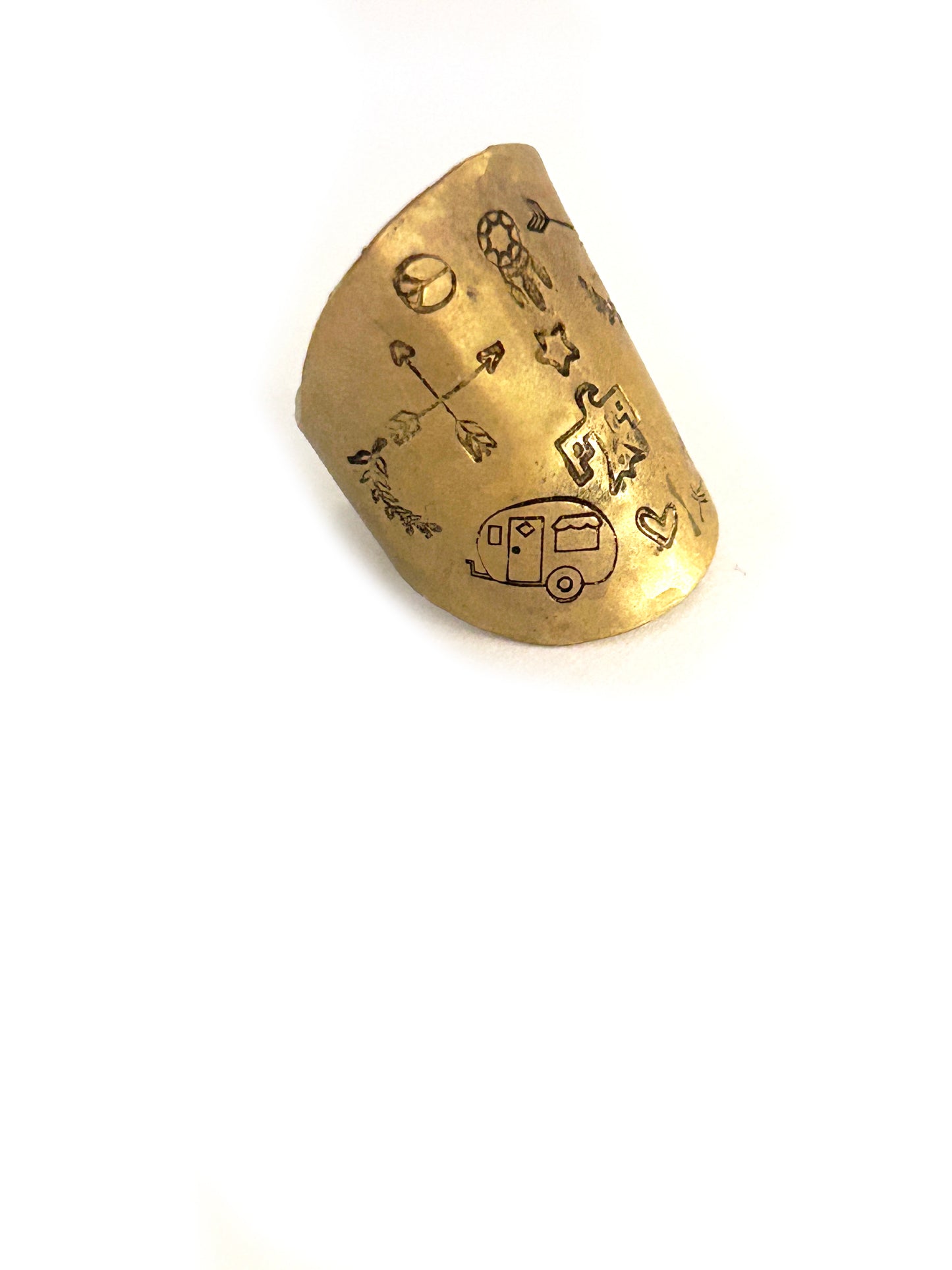 Storyteller Raw Brass Ring