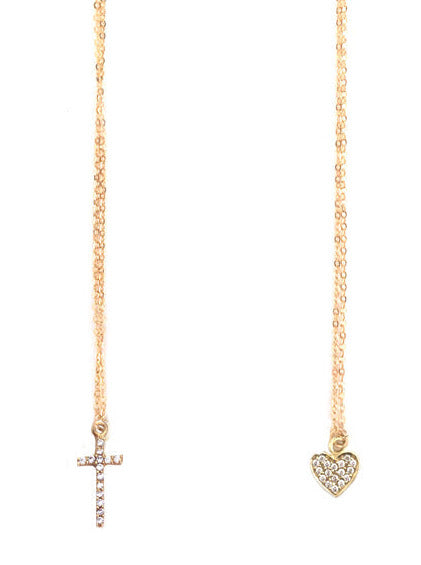 Demi Necklace- Cross or Heart