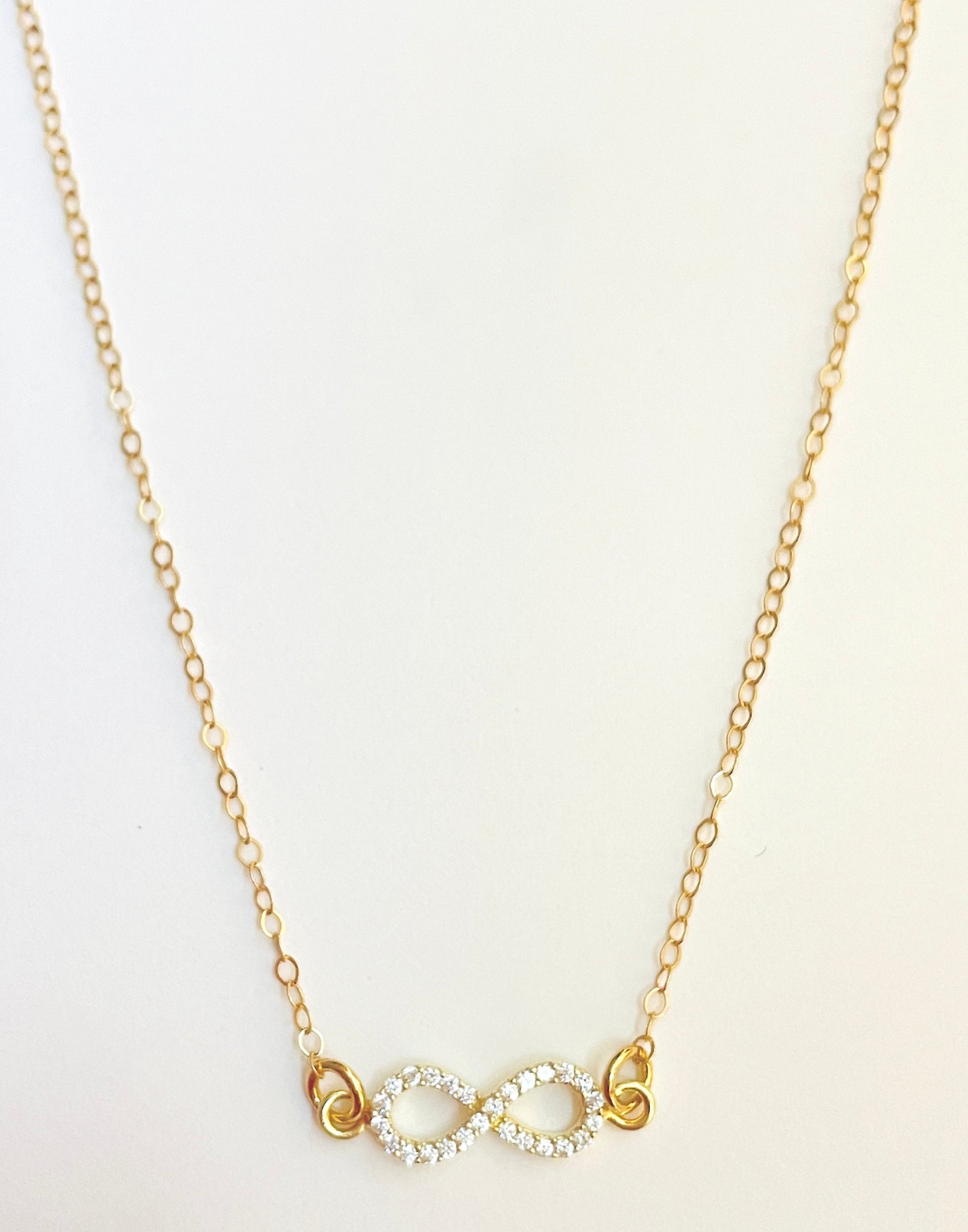 Encrusted Infinity Sign Necklace