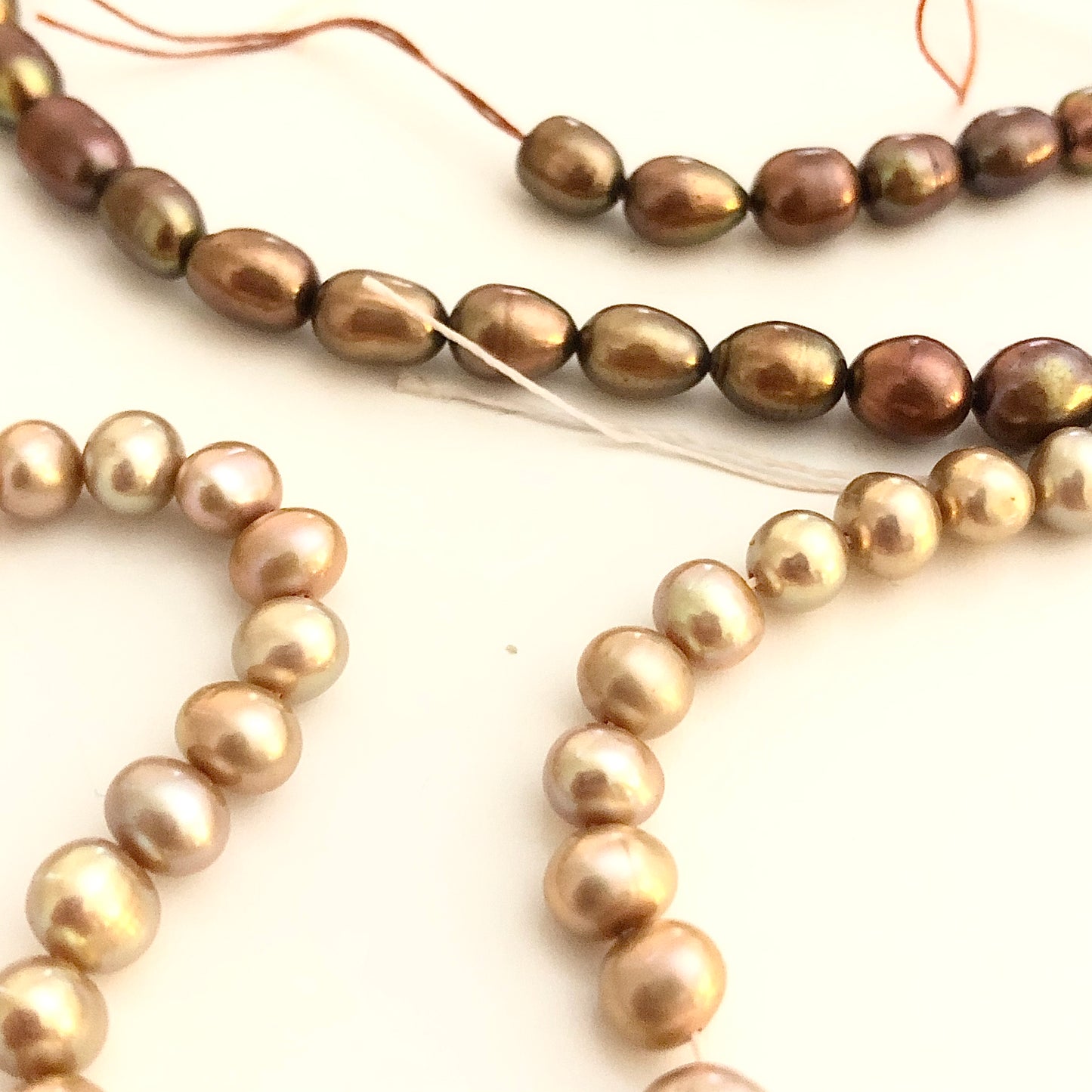 Freshwater Pearl beads Neutral Colors