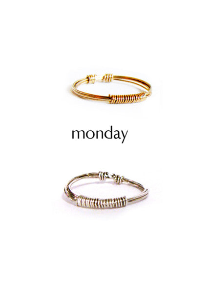 Days of the Week Ring Set