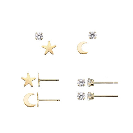North Star Stud Set Earrings