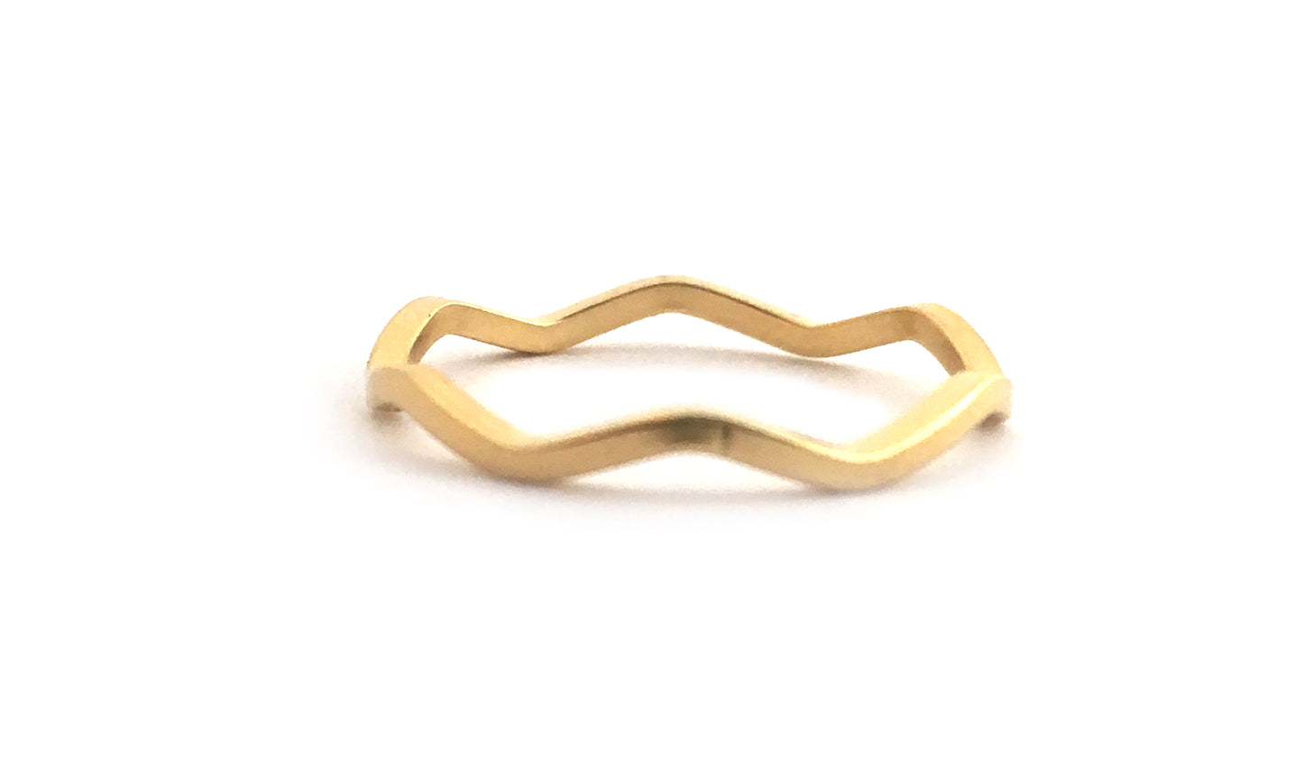 Gold Dipped Wave Ring